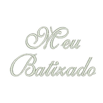 Matriz de matriz Matriz De Bordado Meu Batizado 5 Cm